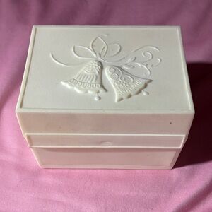 Vintage Cream Bridal Recipe Box
